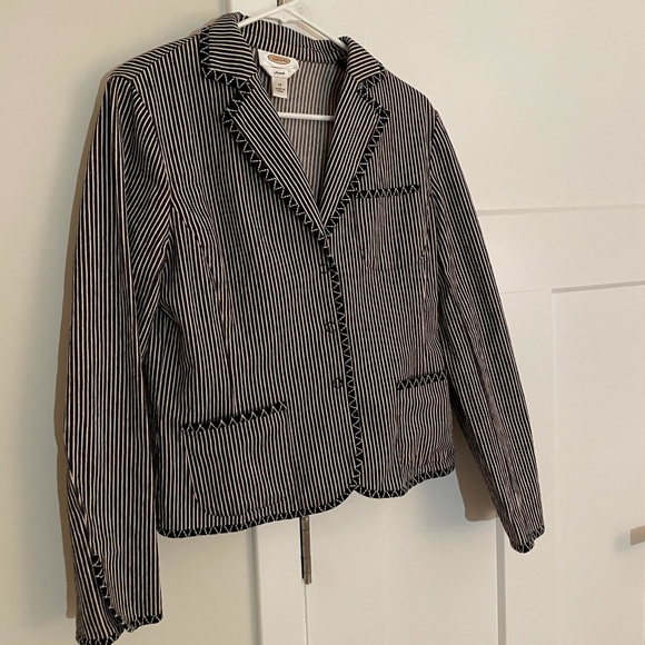 Talbots stretch striped jacket - Picture 1 of 4